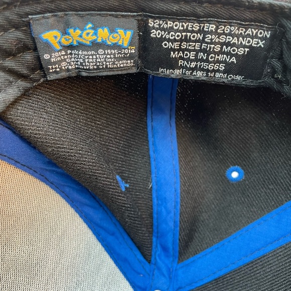 Pokeman Pikachu embroidered snap back hat. - Picture 7 of 7